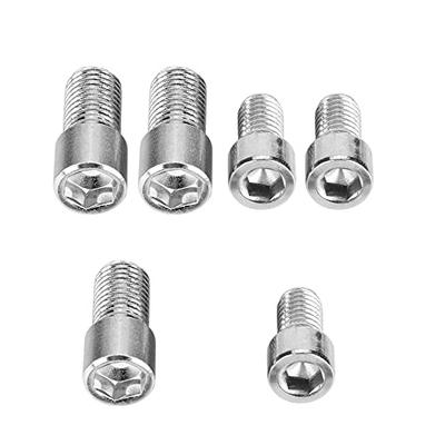 Screw Adapter, Rearview Mirror Mounting Screw, Aluminum, M10 M8, Positive and Reverse Screws, Total Length: 9.4 Inches (24 Cm), Universal