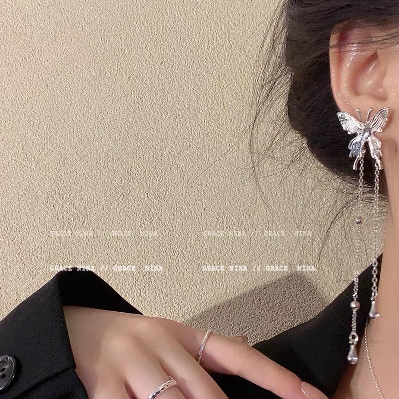 Female Niche Tassel Butterfly Earrings