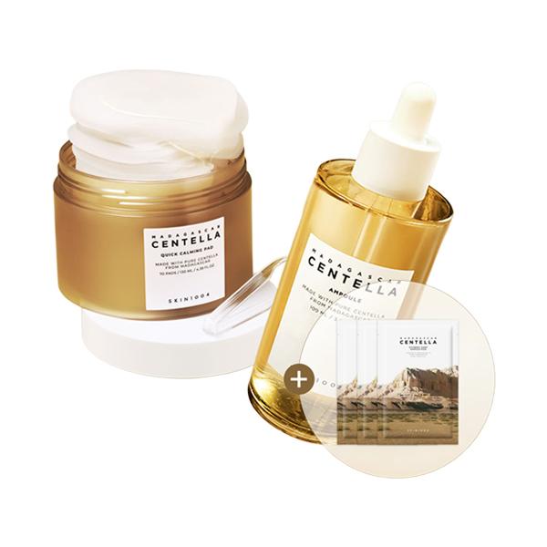 

SKIN1004 Centella Hydrating & Soothing Set Ampoule 100mL + Quick Calming Pads 70 Sheets