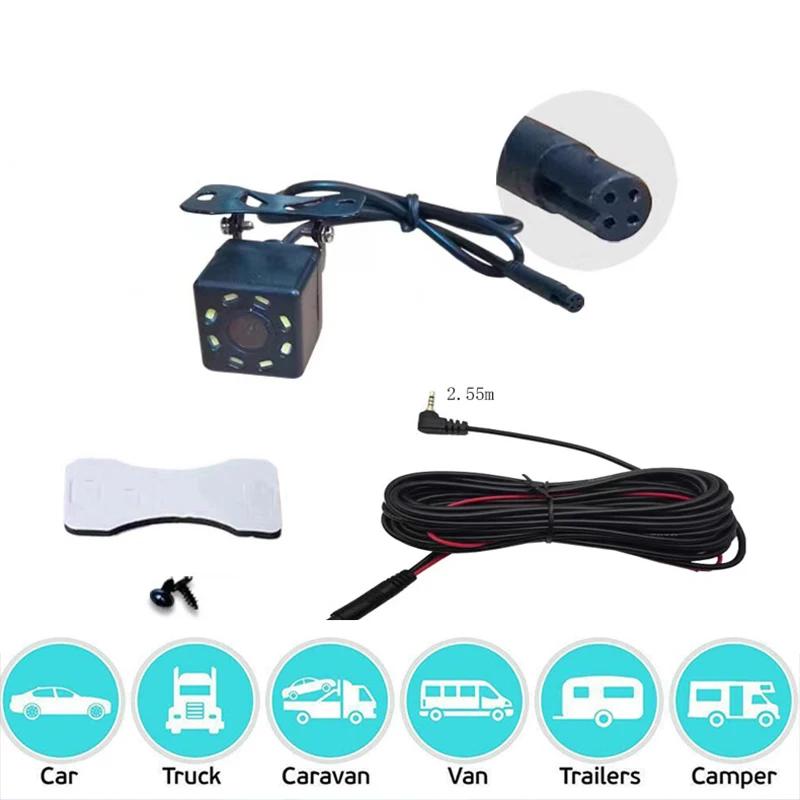 4 Pin HD Car Rear View Camera Reverse 12LED Night Vision Video Camera Wide Angle 170 Degree Parking Camera For Car Accessories