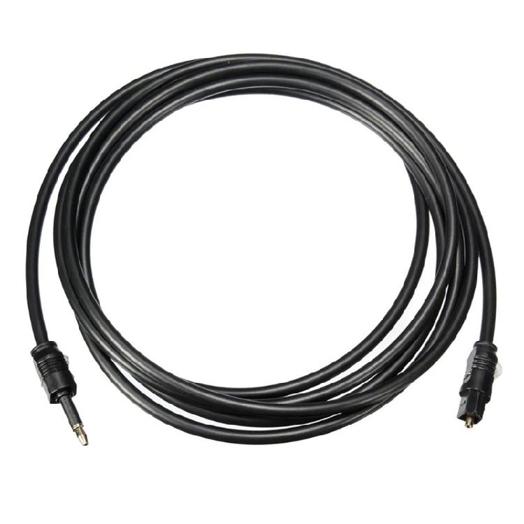 3.5mm Audio Cable Digital SPDIF Optical Fiber Cord Gold Plated For Speaker