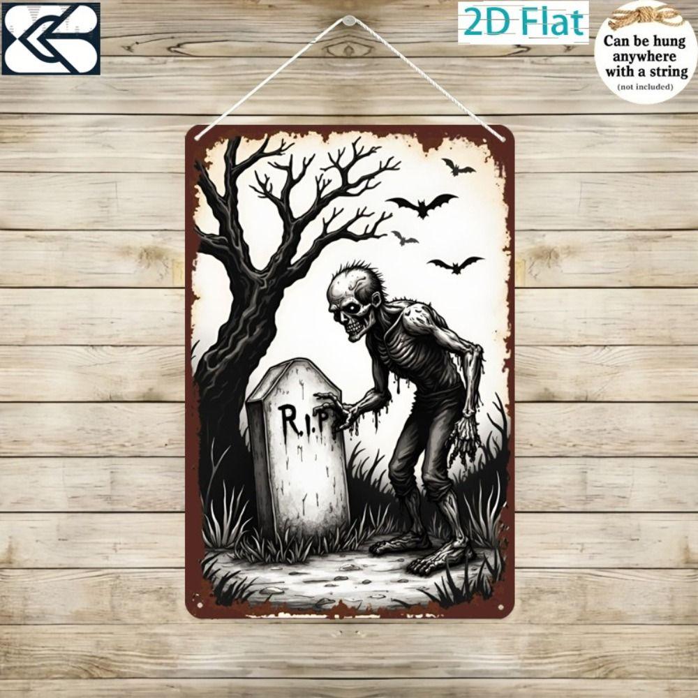 Metal Wall Sign Anime Horror Corpse Party Scene 20x30cm Decor