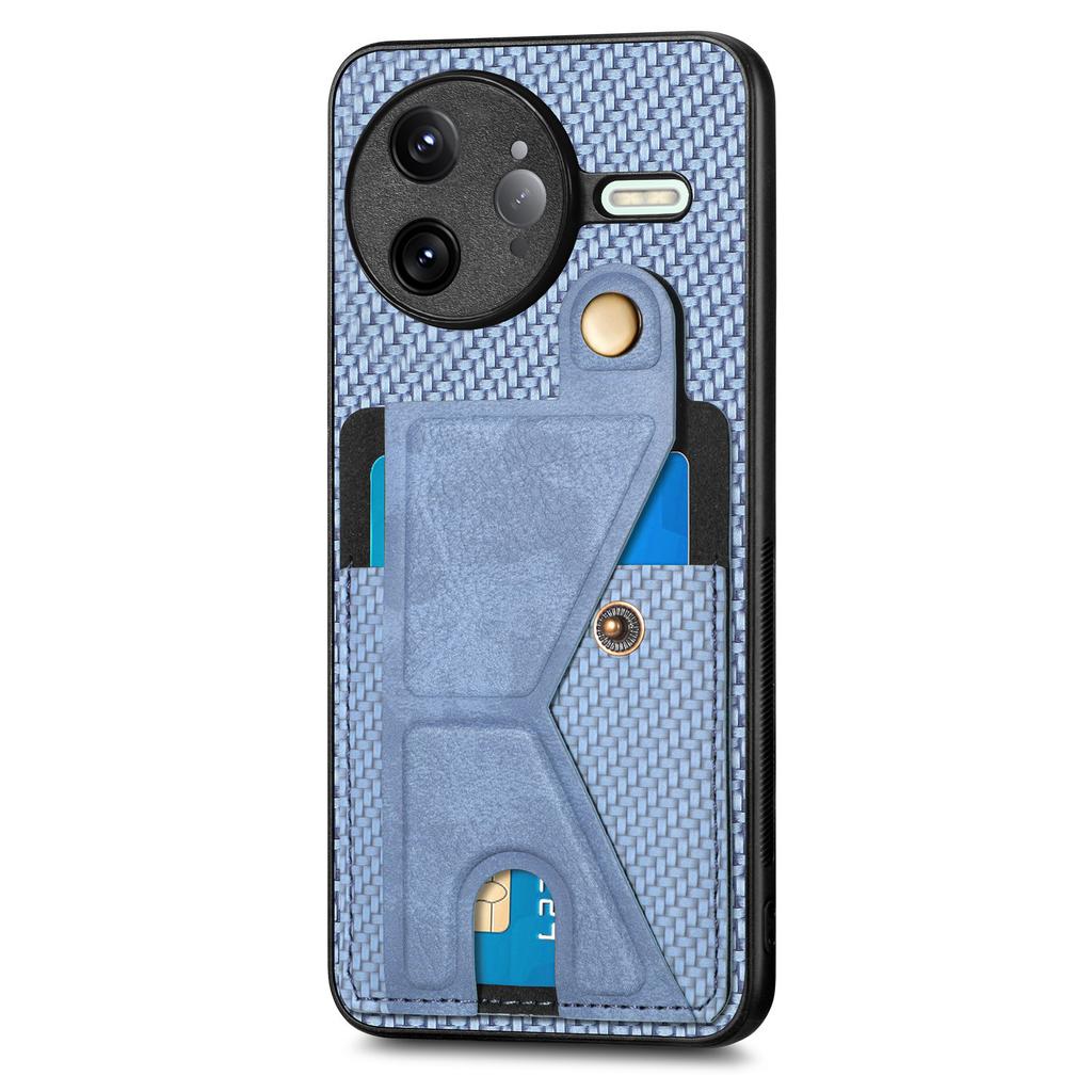 For Xiaomi Poco F7 Ultra 5G/Xiaomi Redmi K80 Pro 5G Case with K-Shaped Kickstand Leather Phone Back Cover