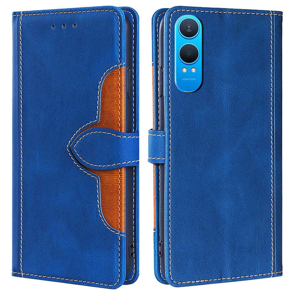 For OnePlus Nord CE4 Lite 5G/Oppo K12x 5G (China) Case Leather Wallet Phone Cover with Straw Hat Magnetic Clasp