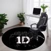 1pz Tappeto Rotondo Ufficio One Direction, Tappetino da Interno Adatto per Ufficio, Sotto Sedie da Ufficio Camera da Letto Soggiorno Decorazioni per la Casa, Decorazione Stanza