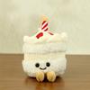 Cute Cartoon Plush Keychain Toy Cake Milk Tea Cup Accessory In Colors Sweet