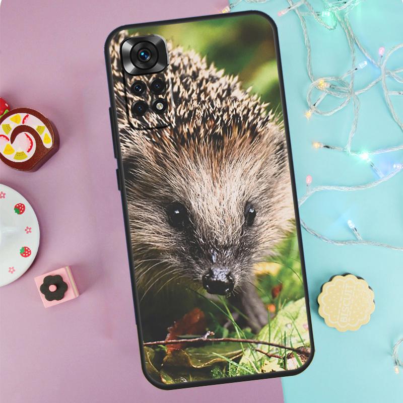 Hedgehog Case For Xiaomi Redmi Note 14 13 12 11 10 9 Pro 9S 10S 11S 12S Redmi 10C 12C 13C 14C Cover
