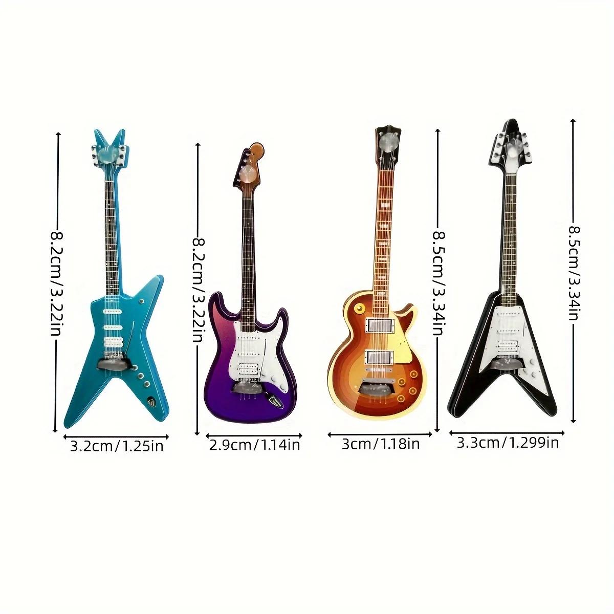 

4 шт. наклейки на холодильник с электрогитарой, декоративные наклейки на холодильник, милые офисные магниты, магниты для украшения дома