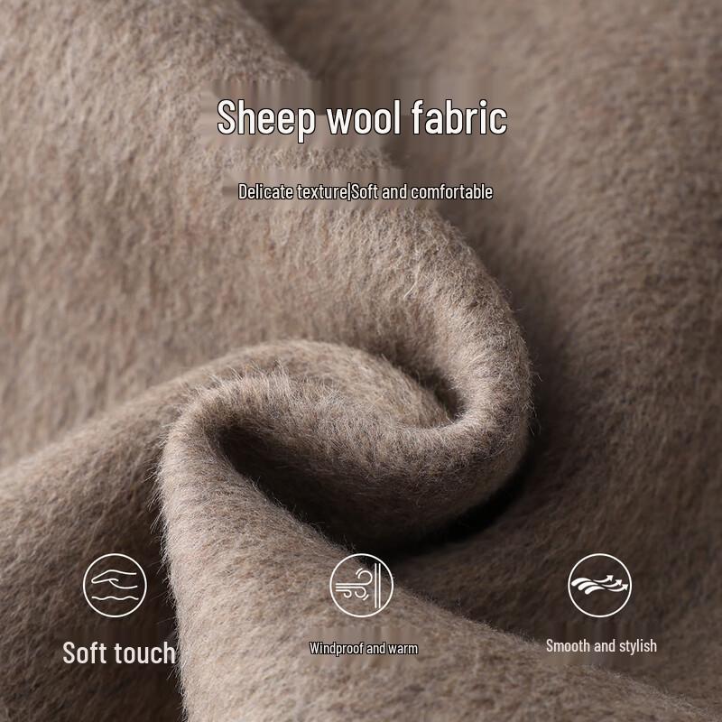 Handu Yishe Women's Wool Double-Faced Lapel Coat