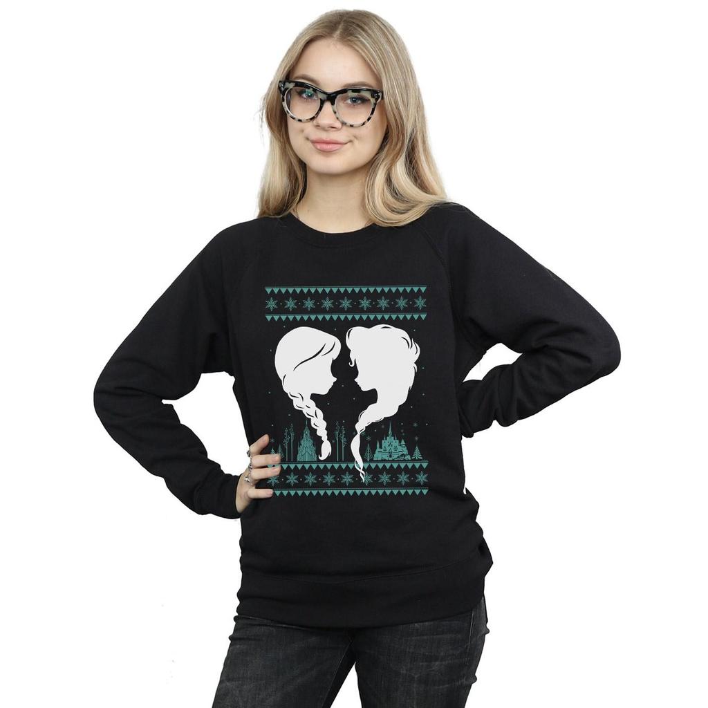 Disney Damen/Damen Frozen Christmas Sisters Sweatshirt