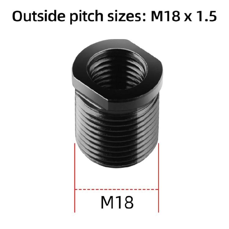 Black Anodized Stick Adapter Set With 5 Common Thread Patterns For Easy DIY Assembly