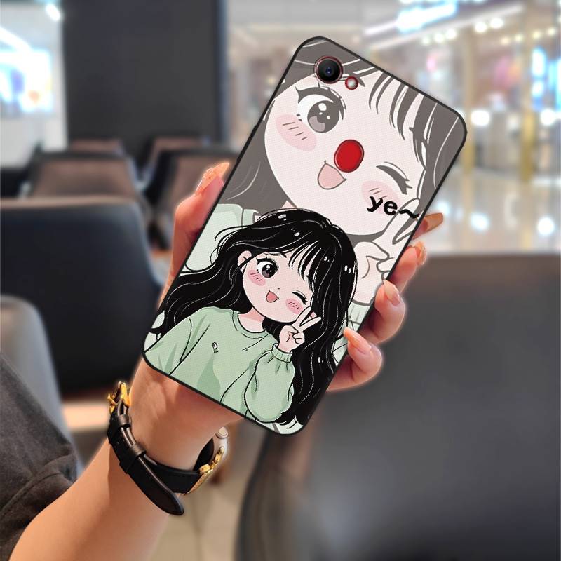 Silicone Cute Phone Case For OPPO F7 Waterproof Fashion Design Full wrap Protective Couple Dirt-resistant Anti-dust TPU