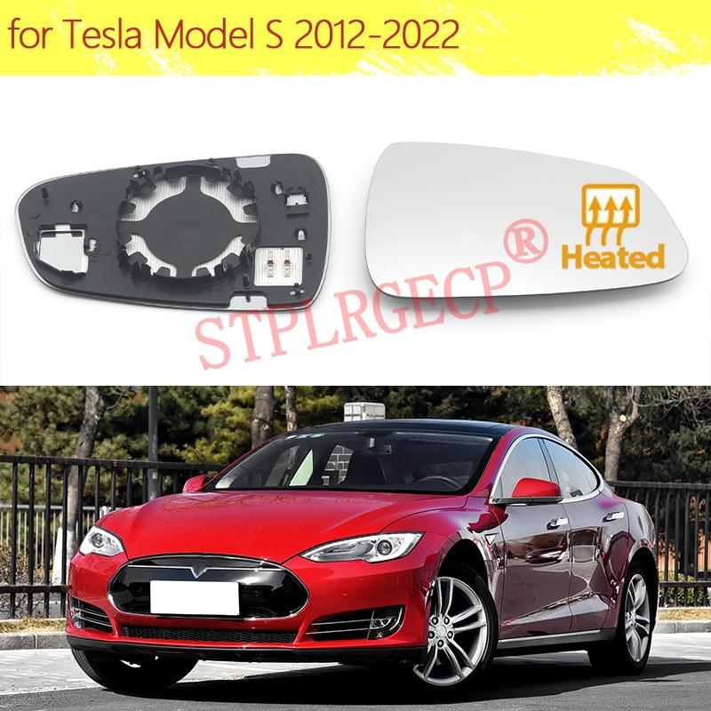 Auto Car Left Right Hand Side Door Wing Reaview Mirror Glass Heated Replacement for Tesla Model S 2012- LH RH