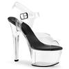 One-word buckle transparent high-heeled sandals for women 2025 summer new fashion stiletto sandals for women