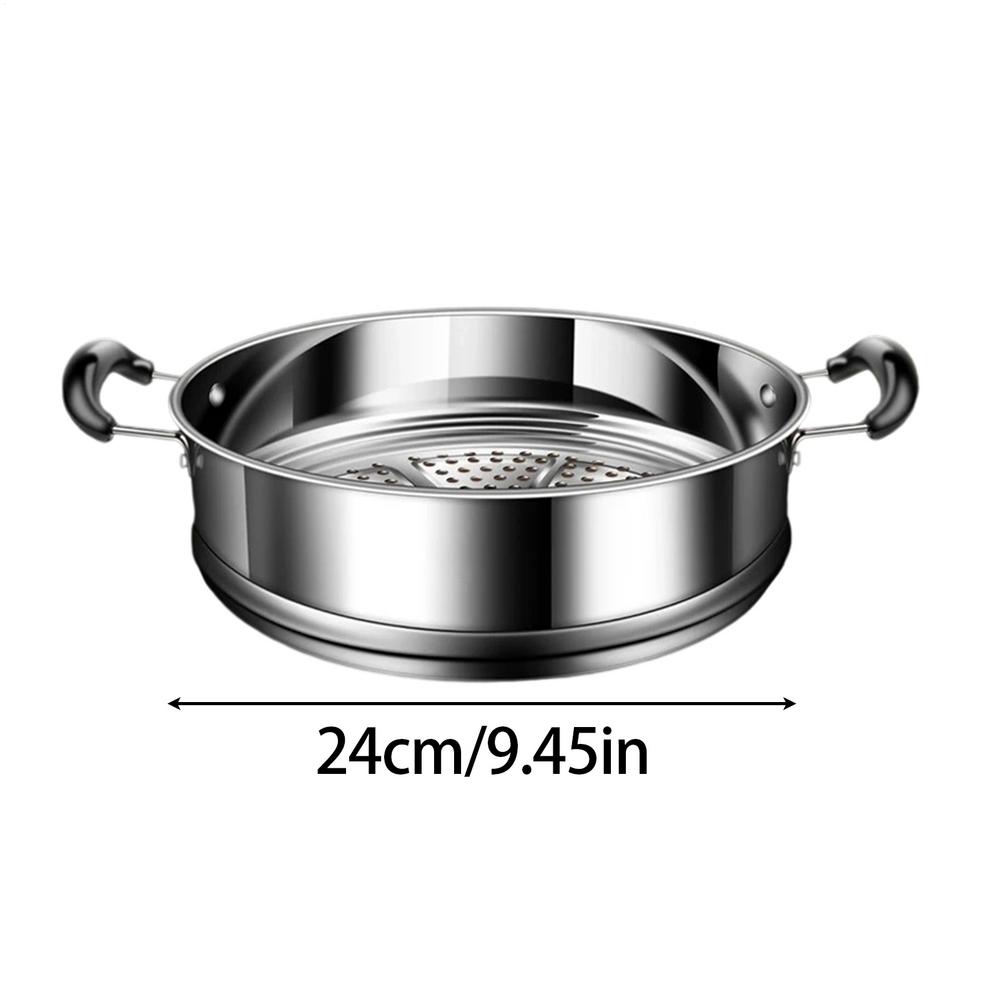 316 Stainless Steel Steamer Basket Kitchen Cooking Tool with Double Ear Steam Rack Safe Material Generic Drain Basket