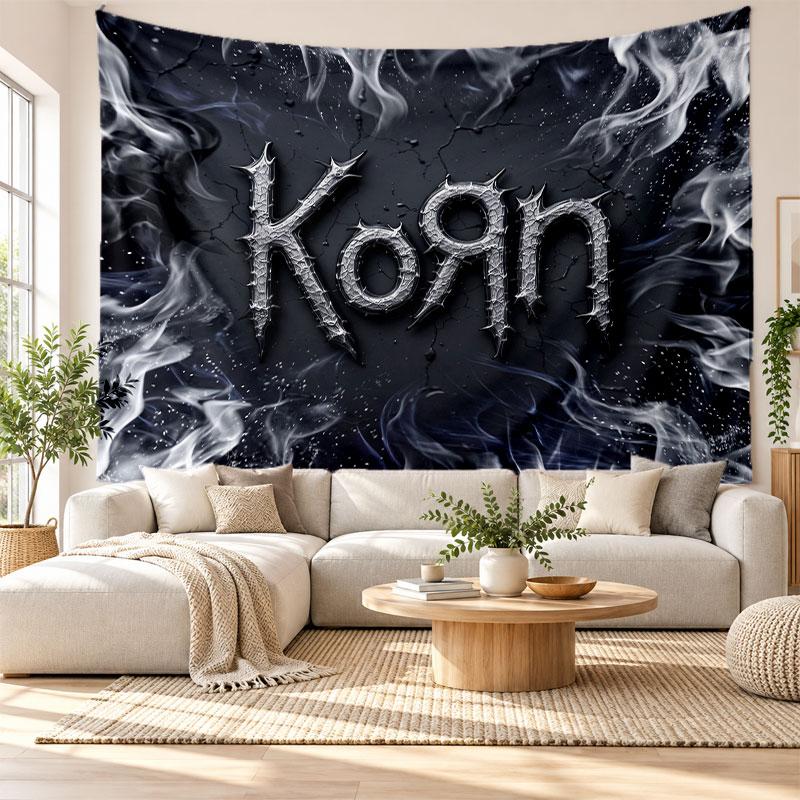 Korn Wall Tapestry, Soft Fabric Wall Hanging, Decorative Backdrop For Bedroom Home Wall Art