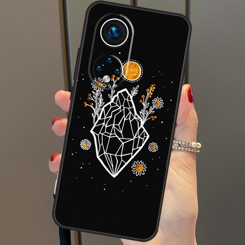 Sun Moon Flowers Cover For Honor 90 70 50 Magic 6 Pro Magic 5 Lite Honor X6a X7a X8a X9a X8b X9b X8 X9 Case