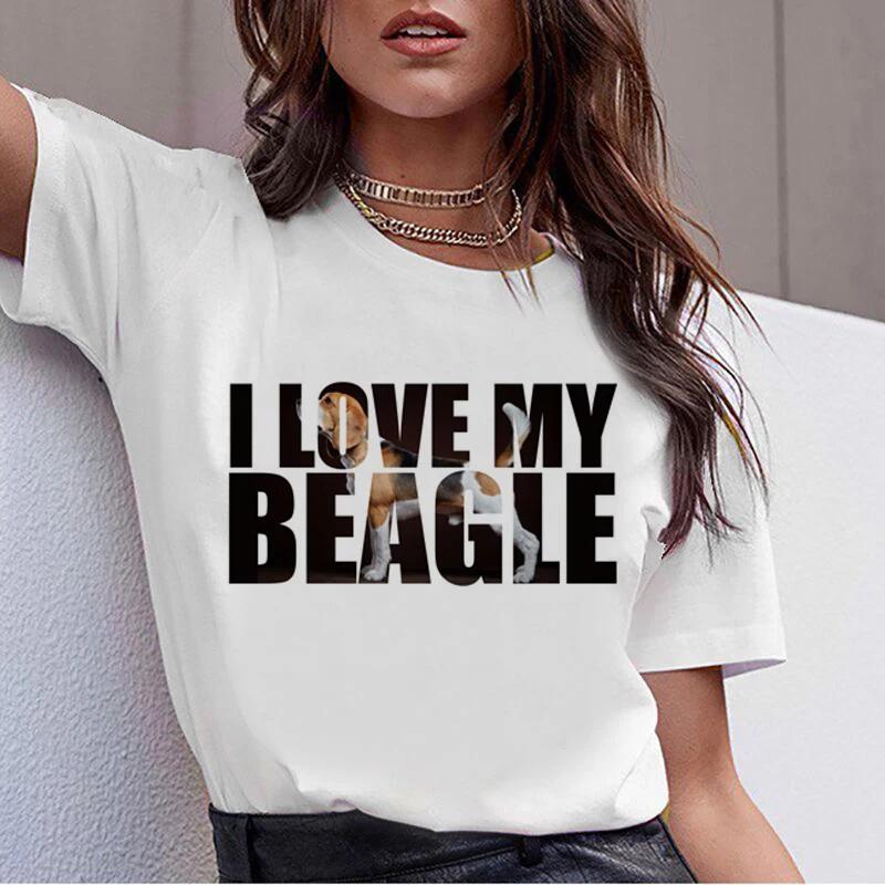 TShirt Unisex Beagle Cute Whippet Funny Dog Tshirt Collie Malinois Unisex Clothes Playeras De mujeres Graphic T Shirts Y2k