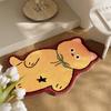 Cute Cat Shaped Bathroom Floor Mat Bathroom Non-Slip Carpet Winter Bathroom With Thick Plush Absorbency Foot Mat