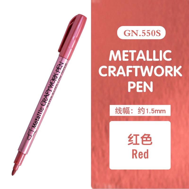 1 szt. Metalowe Wodoodporne Permanentne Markery do Form Żywicy Epoksydowej DIY Kolor Złoty Srebrny Materiały do Rysowania Marker Rękodzieło
