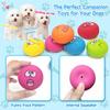 6Pcs Smile Face Dog Squeaky Toys Soft Latex Squeak Balls Bouncy Cute Face Pet Dog Toys for Puppy Small Pet Dogs