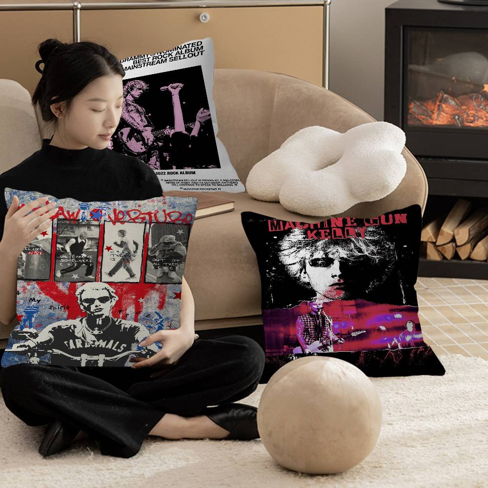 MGK M-Machine Gun K-Kelly Stitch Lucky Dragon pillow cover sofa cushion cover home room decoration children gift