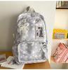 Starry Nylon Kids Backpack With Padded Shoulder Straps For School And Teens