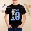 Summer Football Star Idol Cotton Messi Print Children TShirt Kid Teen Clothing Casual Fashion Sports Brand Boy Girl Tee Top