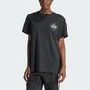 Adidas Originals Watermark Graphic Simple Comfortable Fashion Short Sleeve T-Shirt Women T-Shirts Black IU2487