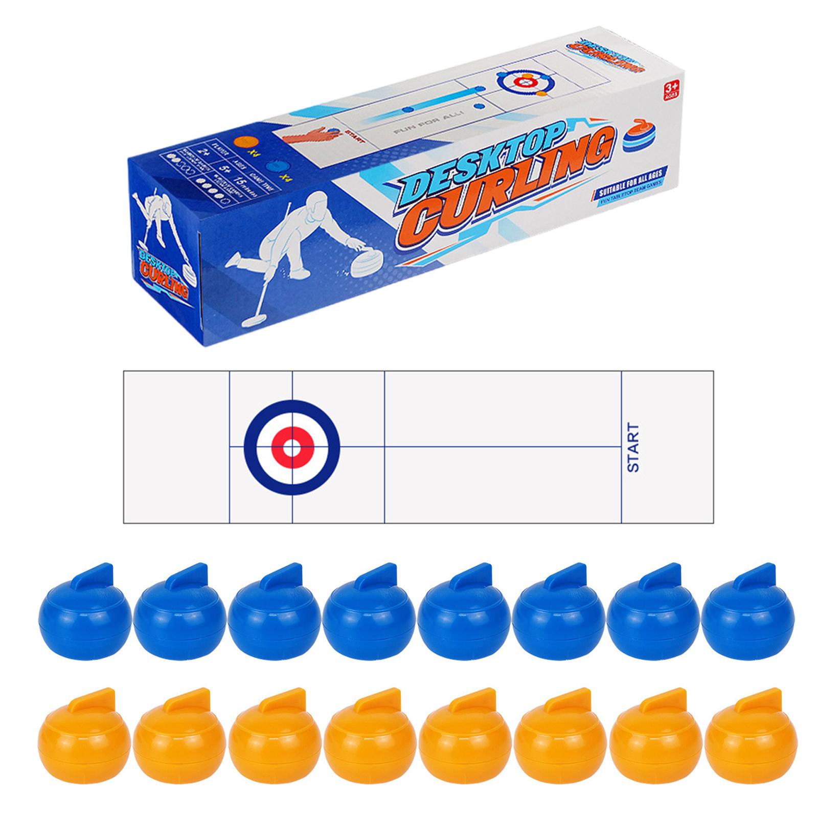 

Настольная настольная игра Портативная игра с керлингом Семейная забавная спортивная игра в помещении для ребенка, взрослого, семьи, школы, путешествий 16