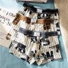 Men's Plus-size Autumn New Print Cotton Breathable Mid-waist Flat Angle Briefs