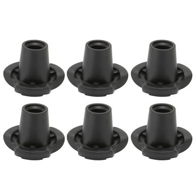 6 stücke Krückenfußabdeckungen Rutschfestigkeit Krückenbeinspitzen für Trekkingstöcke Spazierstöcke Krückenstühle 16mm