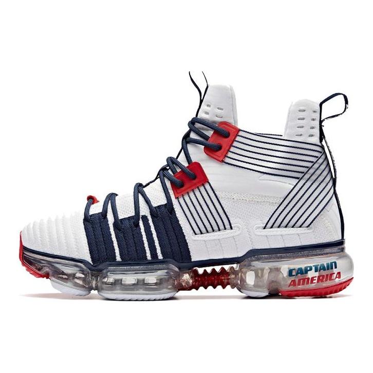 MARVEL X Anta Fabric Cushioning Slip Resistant Abrasion Resistant Support Mid Top Basketball Shoes Women's 92831139-8