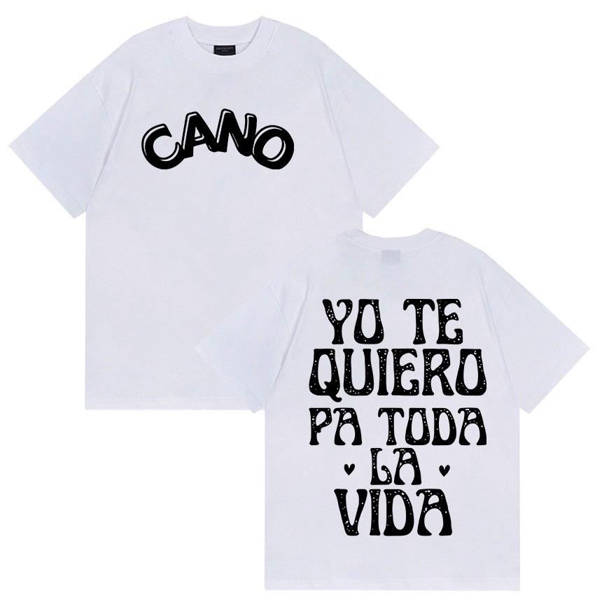 Cano Triana Yo Te Quiero Pa Toda La Vida Tour Merch T Shirts Men Women Harajuku Fashion High Quality Cotton T-Shirt Summer Tops
