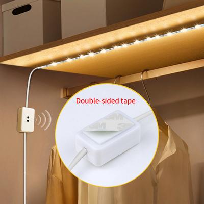 1M/2M/3M/5M/10M DC 5V USB Motion Backlight LED Light Strip Hand Sweep Waving ON OFF Sensor Night Light Bedroom Cabinet Lamp
