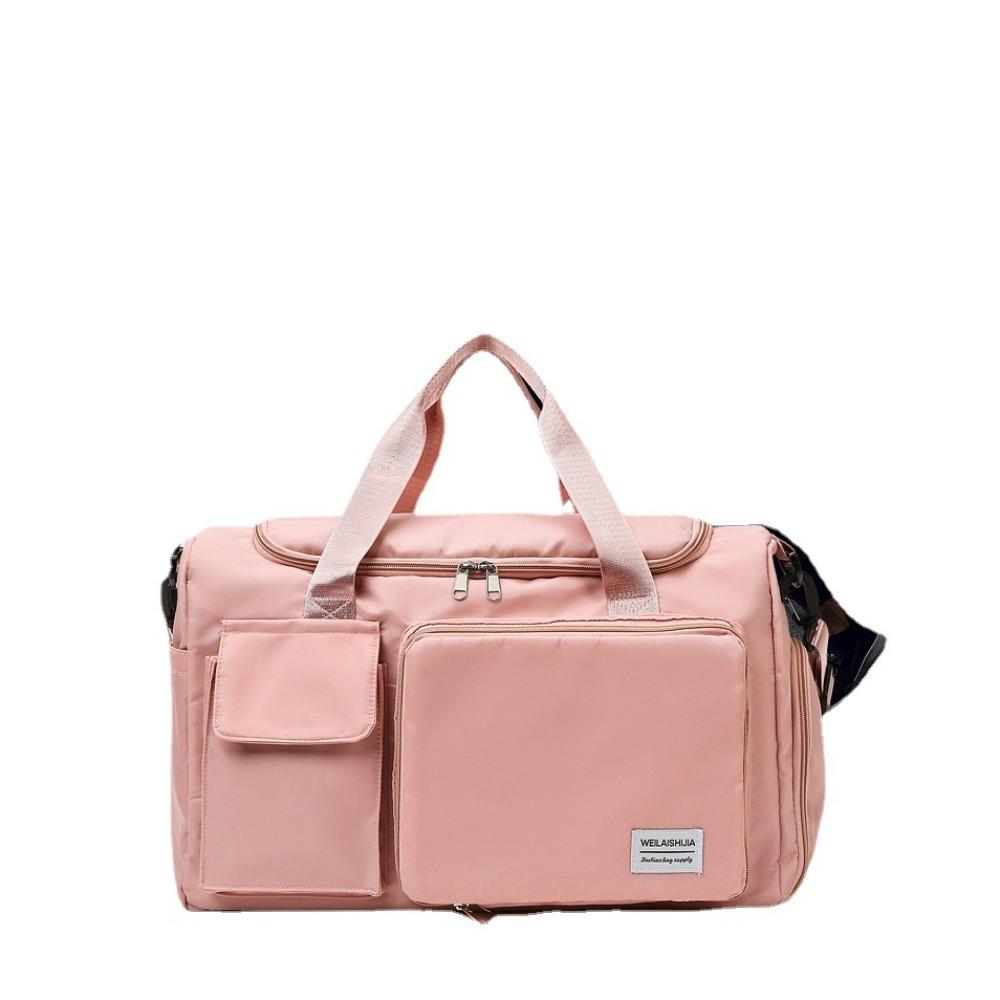 New large-capacity luggage bag foldable shoulder bag swimming fitness fashion oblique span bag dry and wet separation travel bag