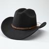 Cintura con Testa di Stella Cappello da Cowboy Occidentale Cappellino da Cowgirl in Feltro Cappello da Sole Fedora Jazz Cappelli Donna