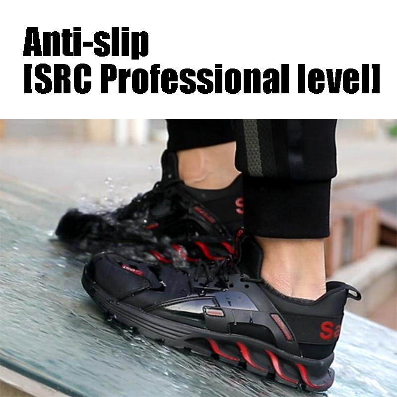 Anti-Smashing- und Anti-Piercing-Arbeitsschutzschuhe. Rutschfeste Herren-Sicherheitsschuhe. Leichte und atmungsaktive Arbeitsschuhe für vier Jahreszeiten