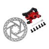140mm Brake Disc Caliper Kit 6‑Hole Aluminum Alloy Wear Resistance for Electric Scooter