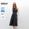 Women's Halter Neck Tencel Denim Maxi Dress