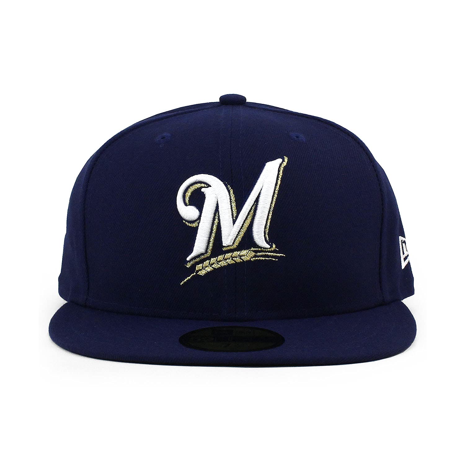 

[New Era] 59FIFTY Milwaukee Brewers [MLB ON-FIELD AUTHENTIC GAME FITTED CAP] MILWAUKEE BREWERS Navy Hat 5950 (7-58 (approx. 60.6 cm)) [Used]