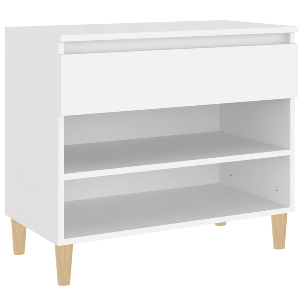 Shoe Rack White 70 x 36 x 60 cm Engineered Wood
