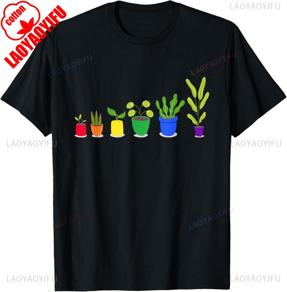 Plants Lgbtq Funny Gardener Gardening Lover Gay Pride TShirt Unisex Unisex Summer Cotton Printed TShirt Casual Streetwear Clothes