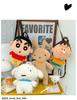 Crayon Shin-chan Shiro Embroidered Plush Backpack - Cute Anime Double Shoulder Bag
