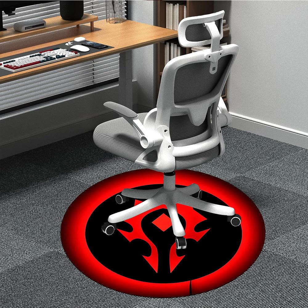 

1pc World Of Warcraft Office Round Area Rug, Indoor Mat Suitable For Office, Under Office Chairs Bedroom Living Room Home Decor, Room Deco 80cm