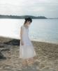 Rose Franz Floral Lace Slim Long Dress [Ivory]