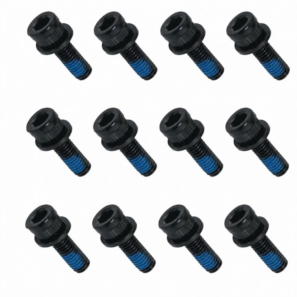 12PCS High Carbon Steel Brake Caliper Bolts Disc Brake Caliper Screws  Bicycle Disc Brake Caliper M6x18mm