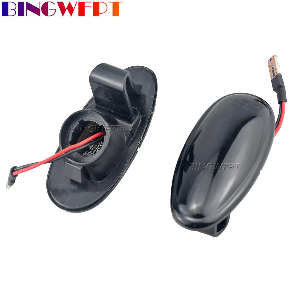 2PCS LED Dynamic Side Marker Lights Arrow Turn Signal Lamps For Mitsubishi Pajero Sport K9 Galant Outlander Lancer Freeca I-MievTurn Signal 2