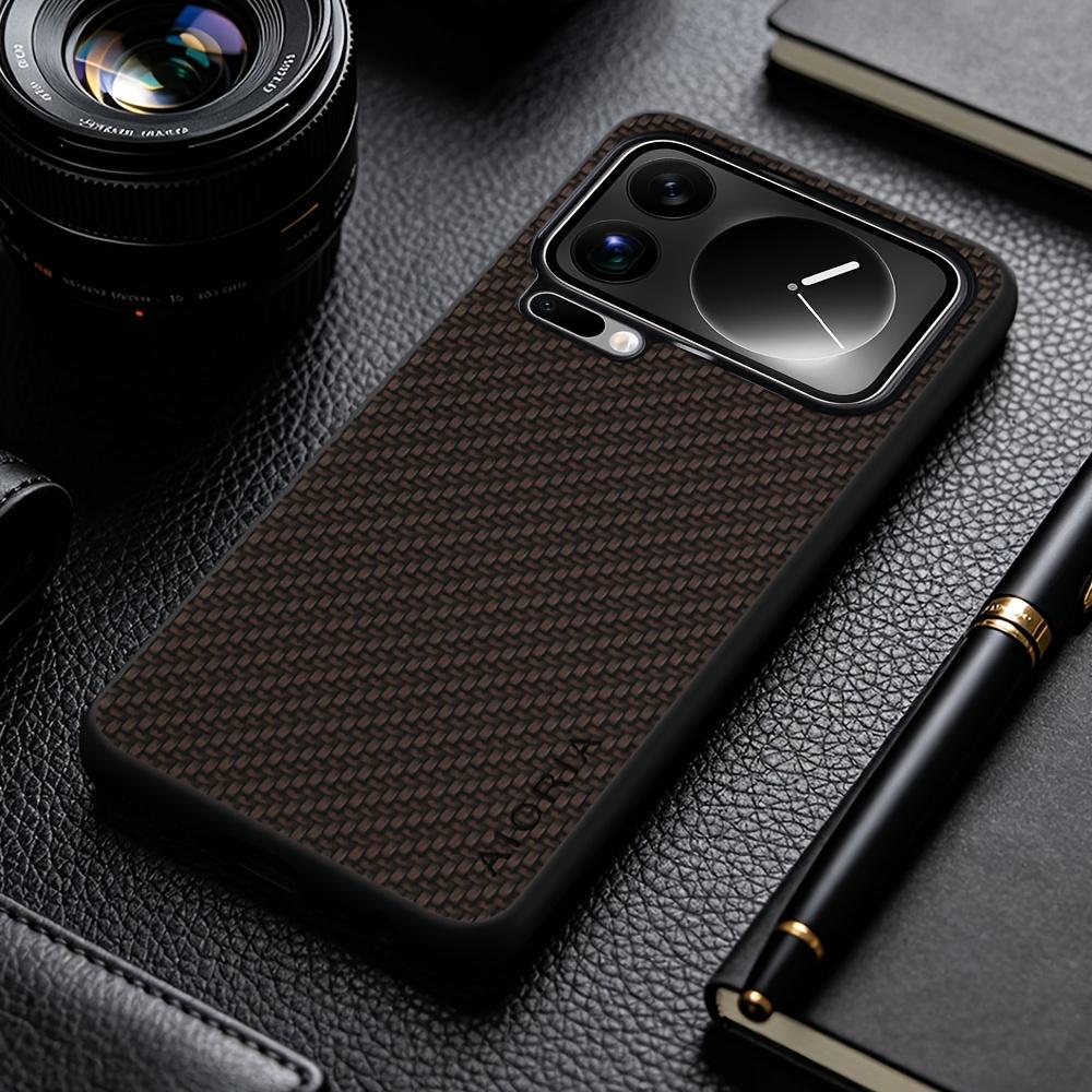 Phone Case: New Stylish Business Casual Phone Case for Xiaomi 17T Pro 17 Pro Max Ultra Faux Carbon Fiber Synthetic Leather Phone Cover