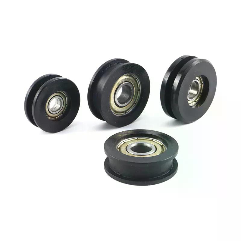 U-groove Nylon Round Pulley Ball Bearing Wheels, Used For Door And Window, Shower Pulley, Drawer Sliding Door Diameter 23-43mm